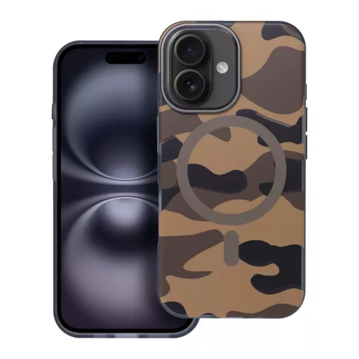 Forcell F-Protect Levels Dual Layer tok iPhone 16  4D technology Magsafe kompatibilis Military Drop-Test desert camo
