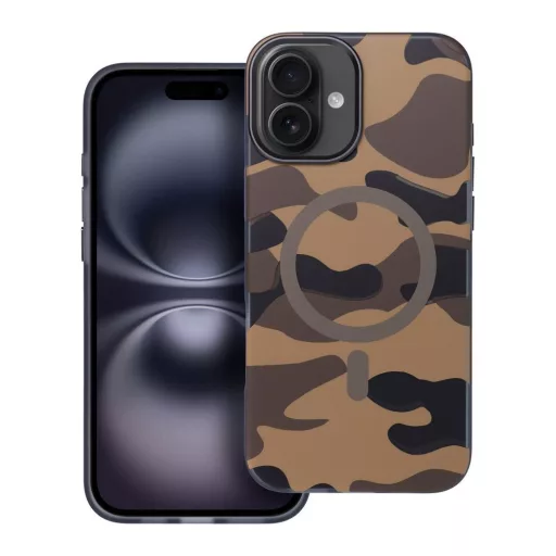 Forcell F-Protect Levels Dual Layer tok iPhone 16 PRO  4D technology Magsafe kompatibilis Military Drop-Test desert camo