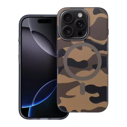 Forcell F-Protect Levels Dual Layer tok iPhone 16 PLUS  4D technology Magsafe kompatibilis Military Drop-Test desert camo