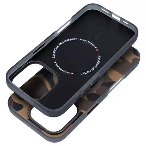 Forcell F-Protect Levels Dual Layer tok iPhone 16 PLUS  4D technology Magsafe kompatibilis Military Drop-Test desert camo