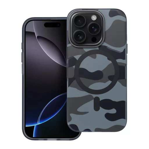 Forcell F-Protect Levels Dual Layer tok iPhone 16 PLUS  4D technology Magsafe kompatibilis Military Drop-Test fekete camo