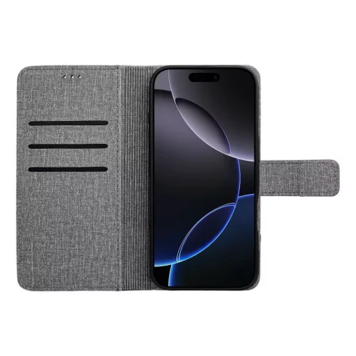 GOMMA Flip tok iPhone 16 Plus szürke