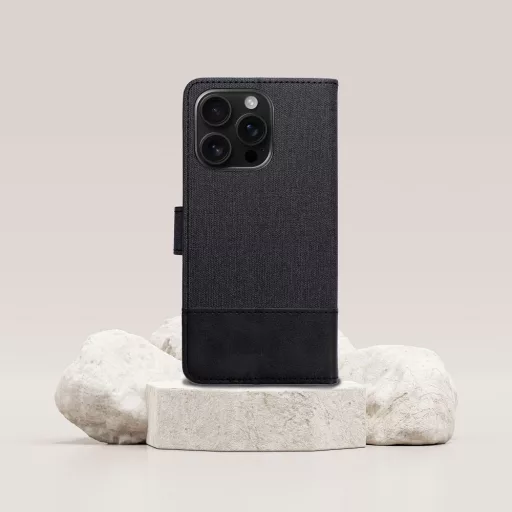 GOMMA Flip tok iPhone 16 Pro Max fekete