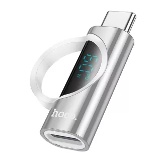   USB-C – Lightning adapter Hoco 3A 60W kijelzővel UA32A ezüst