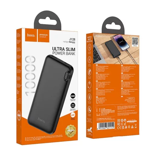 Hoco J128 powerbank 10000 mAh 2A – fekete