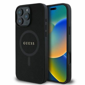   GUESS tok iPhone 16 Pro Max Magsafe kompatibilis GUHMP16XPSAHMCK (PU Saffiano Classic Logo) fekete