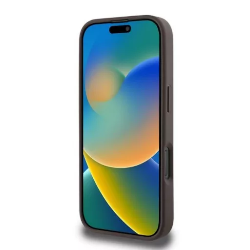 GUESS tok iPhone 16 Pro Magsafe kompatibilis GUHMP16LP4PWPW (PU Peony on 4G Background) barna
