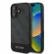GUESS tok iPhone 16 Plus GUHCP16MG4GLGR (PC/TPU 4G PU Bottom Stripe) szürke