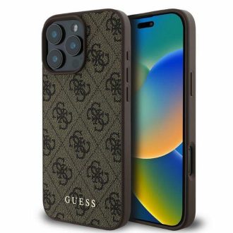 GUESS GUHCP16LG4GFBR PU tok iPhone 16 Pro barna