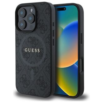   GUESS GUHMP16XG4GFRK MagSafe kompatibilis PU tok iPhone 16 Pro Max fekete