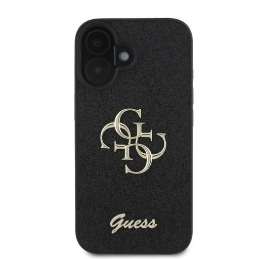 GUESS GUHCP16SHG4SGK csillogó tok iPhone 16 fekete