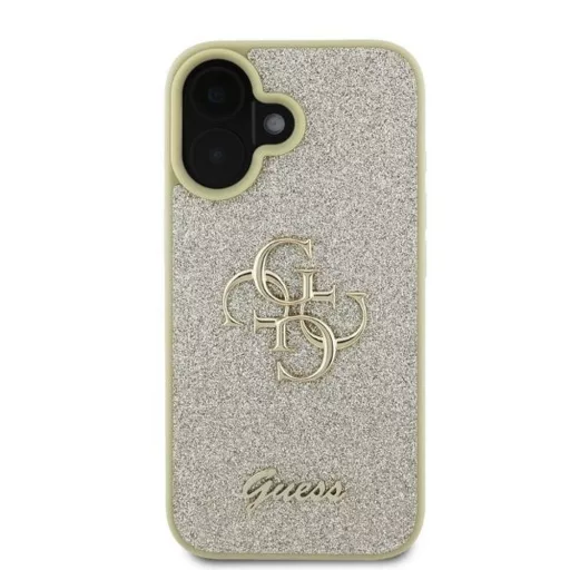 GUESS tok iPhone 16 GUHCP16SHG4SGD (Fixed Glitter Big 4G) arany