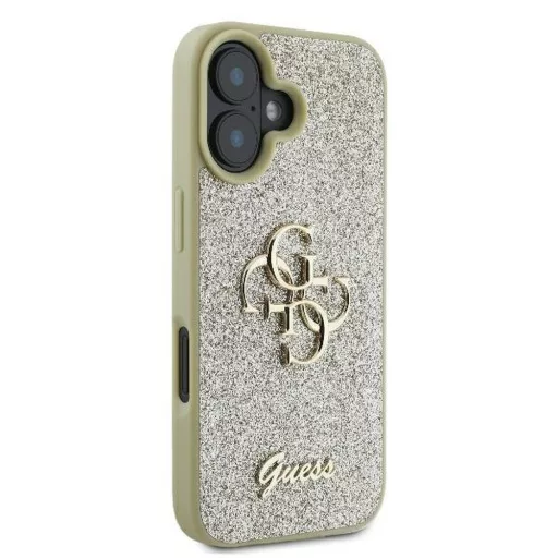 GUESS tok iPhone 16 Plus GUHCP16MHG4SGD (Fixed Glitter Big 4G) arany
