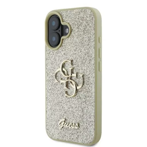 GUESS tok iPhone 16 Plus GUHCP16MHG4SGD (Fixed Glitter Big 4G) arany