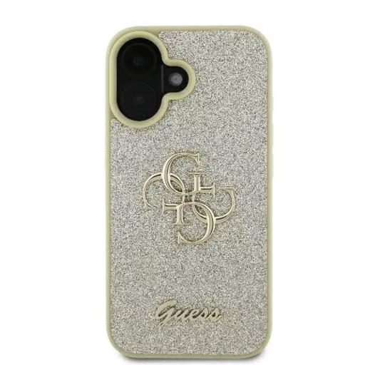 GUESS tok iPhone 16 Plus GUHCP16MHG4SGD (Fixed Glitter Big 4G) arany