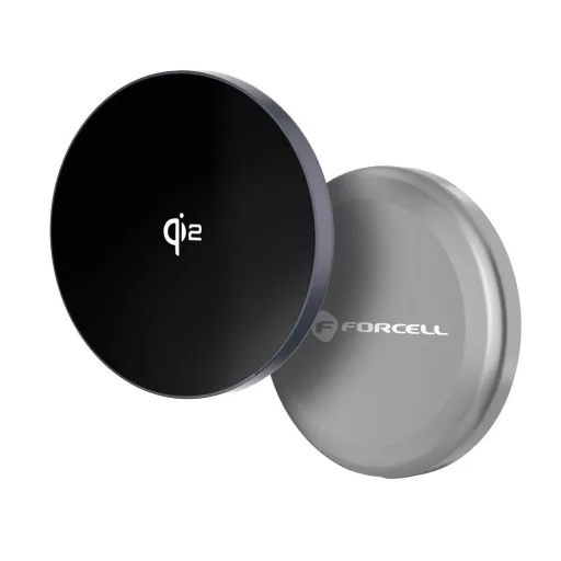 Forcell F-Energy Smart Charge vezeték nélküli töltő USB-C Qi2 15W MagSafe kompatibilis levehető kábellel 1,5 m ezüst
