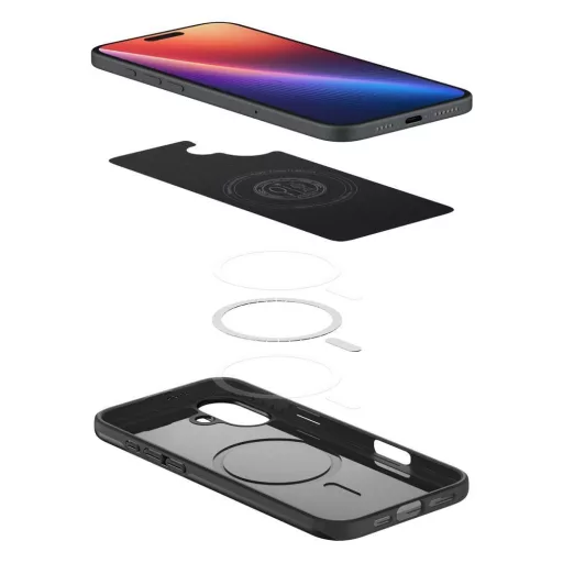 SPIGEN tok THIN FIT MAG Magsafe kompatibilis  iPhone 16 Plus fekete