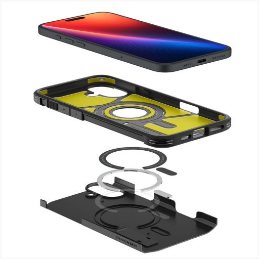 SPIGEN tok TOUGH ARMOR MAG Magsafe kompatibilis  iPhone 16 Fekete