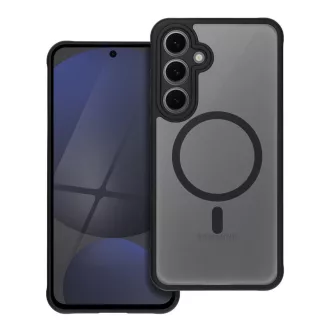   Full Matte Mag Cover tok Samsung S24 FE  Magsafe kompatibilis fekete