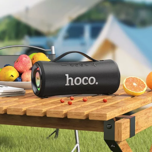 Vezeték nélküli hangszóró LED 2 x 20W 4h Hoco HA10 fekete