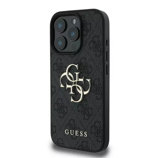GUESS tok iPhone 16 Pro GUHCP16L4GMGGR (4G PU Big Logo) Fekete