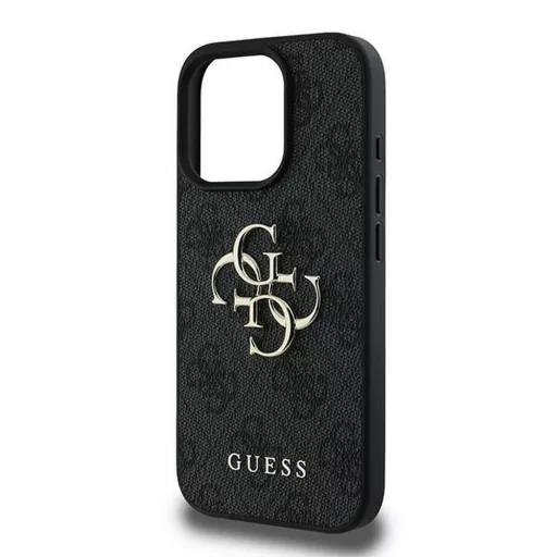 GUESS tok iPhone 16 Pro GUHCP16L4GMGGR (4G PU Big Logo) Fekete