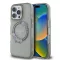 GUESS tok iPhone 16 Pro Magsafe kompatibilis GUHMP16LHFWFCK (IML Flowers Wreath) fekete