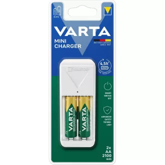 VARTA mini töltő 57656 + 2×R6 (AA) 2100mAh akkumulátor