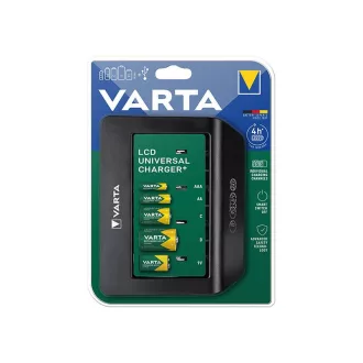   VARTA LCD univerzális töltő 57688 9V, R14, R20 (elemek nélkül)