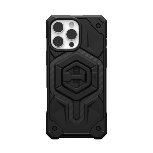 UAG Urban Armor Gear tok MONARCH PRO Magsafe kompatibilis and Magnetic Ring Stand for iPhone 16 Pro Max carbon fiber / fekete