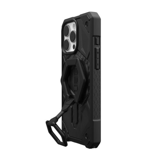 UAG Urban Armor Gear tok MONARCH PRO Magsafe kompatibilis and Magnetic Ring Stand for iPhone 16 Pro Max carbon fiber / fekete