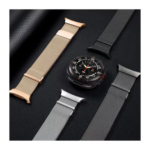 DUX DUCIS MILANESE mágneses rozsdamentes acél szíj 47 mm fekete
