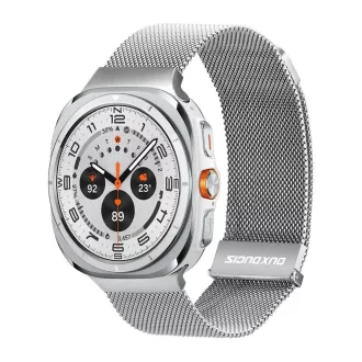   DUX DUCIS MILANESE mágneses rozsdamentes acél szíj 47 mm ezüst