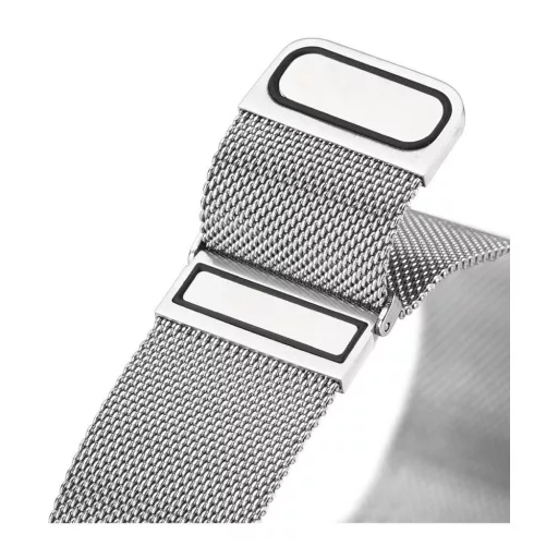 DUX DUCIS MILANESE mágneses rozsdamentes acél szíj 47 mm ezüst