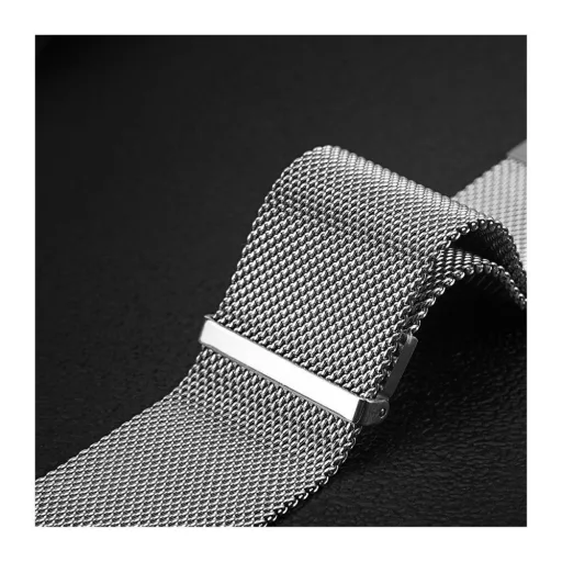 DUX DUCIS MILANESE mágneses rozsdamentes acél szíj 47 mm ezüst