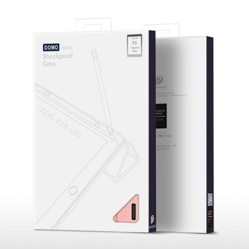 DUX DUCIS tok DOMO összecsukható, ceruzatartóval SAMSUNG Tab S10 Plus/S9 Plus/S9FE Plus fekete
