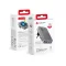 Forcell F-Energy hálózati töltő Ultra Slim GaN III 2×USB-C + USB-A QC4.0 PD 4A 65W VT-47 szürke