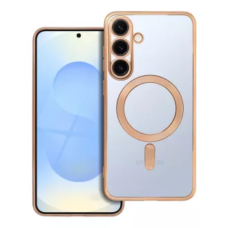   Electro Mag Cover tok Samsung S25 PLUS  Magsafe kompatibilis arany