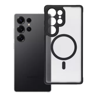   Full Matte Mag Cover tok Samsung S25 ULTRA MagSafe kompatibilis fekete