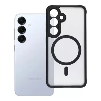   Full Matte Mag Cover tok Samsung S25 MagSafe kompatibilis fekete