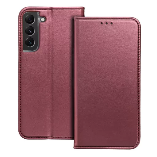 SMART MAGNETO Flip tok SAMSUNG S25 Plus bordó