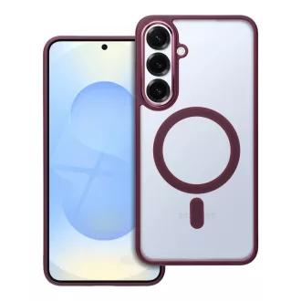   Matte Mag Cover tok Samsung S25 PLUS  Magsafe kompatibilis piros