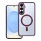 Matte Mag Cover tok Samsung S25 PLUS  Magsafe kompatibilis piros