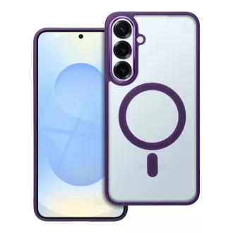   Matte Mag Cover tok Samsung S25 PLUS  Magsafe kompatibilis lila