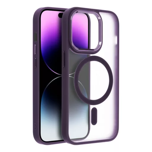 Matte Mag Cover tok Samsung S25 PLUS  Magsafe kompatibilis lila