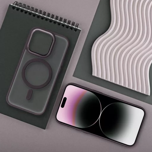 Matte Mag Cover tok Samsung S25 PLUS  Magsafe kompatibilis lila
