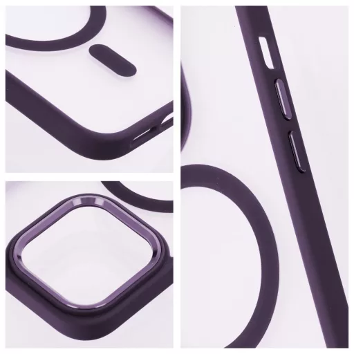 Matte Mag Cover tok Samsung S25 PLUS  Magsafe kompatibilis lila