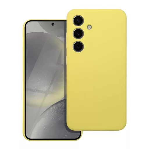 Szilikon tok 2 mm Samsung S25 PLUS  sárga