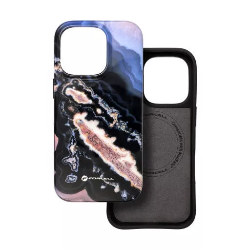 Forcell F-Protect Mirage tok iPhone 15  Magsafe kompatibilis Military Drop-Test arany island