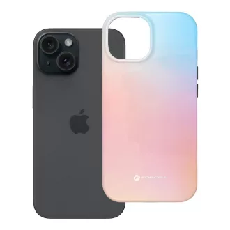   Forcell F-Protect Mirage tok iPhone 15  Magsafe kompatibilis Military Drop-Test rózsaszíny kék